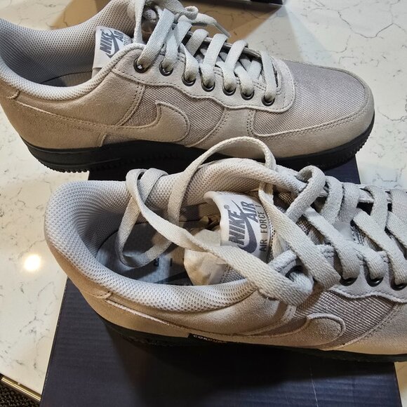 Nike Air Force 1 '07 Cordura Shoes Lt Iron Ore Black HQ3822-001 Men's 10 NEW - Picture 3 of 15